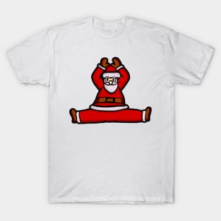 Santa Claus Doing Yoga T-Shirt